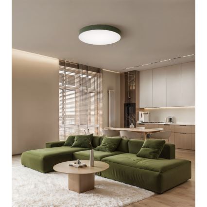 Brilagi - Griestu gaismeklis CLARE 4xE27/24W/230V Ø 50 cm khaki