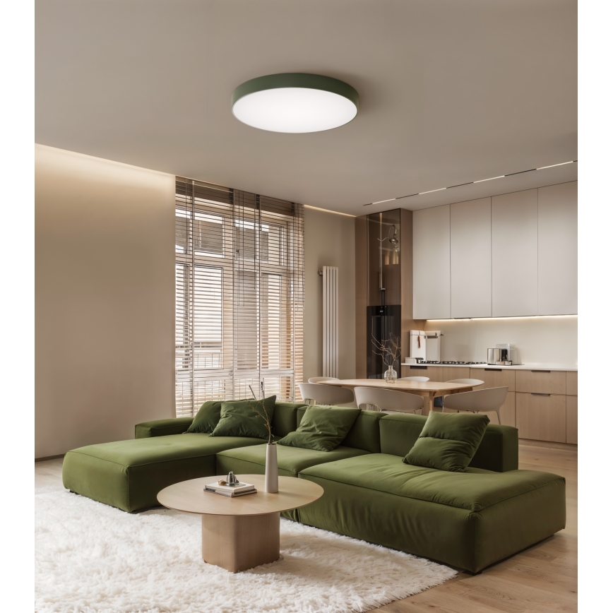 Brilagi - Griestu gaismeklis CLARE 4xE27/24W/230V Ø 50 cm khaki