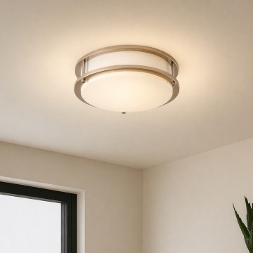 Brilagi - Griestu gaismeklis ELARO 2xE27/40W/230V Ø 26 cm, zelta krāsā