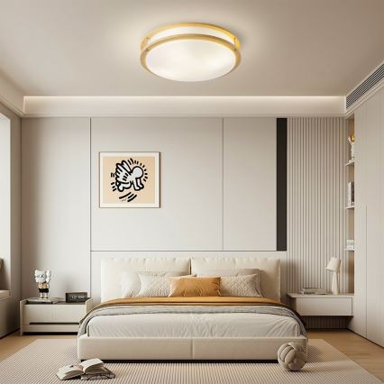 Brilagi - Griestu gaismeklis ELARO 4xE27/40W/230V diametrs 41 cm koka dekors