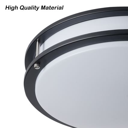 Brilagi - Griestu gaismeklis ELARO 4xE27/40W/230V diametrs 41 cm melns