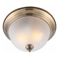 Brilagi - Griestu gaismeklis FRESCO 2xE27/40W/230V Ø 28 cm misiņa apdare