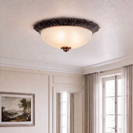 BRILAGI - Griestu gaismeklis FRESCO 2xE27/40W/230V Ø 30 cm bronzas krāsā
