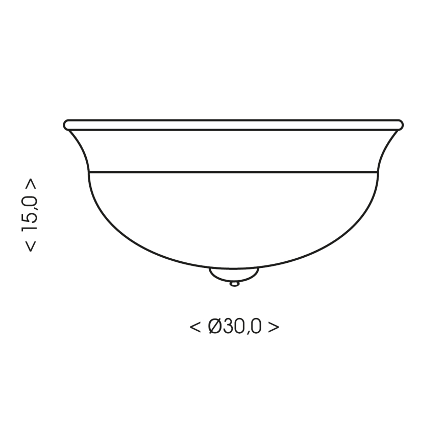 Brilagi - Griestu gaismeklis FRESCO 2xE27/40W/230V Ø 30 cm vara krāsas