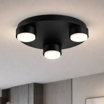 Brilagi - Griestu gaismeklis MONO 3xGX53/12W/230V Ø 30 cm melns