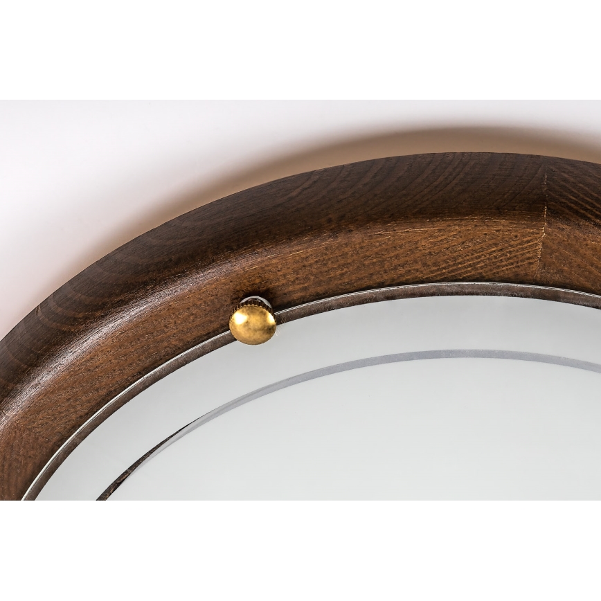 Brilagi - griestu gaismeklis ORBIS 1xE27/60W/230V, Ø 30 cm, no priedes koka