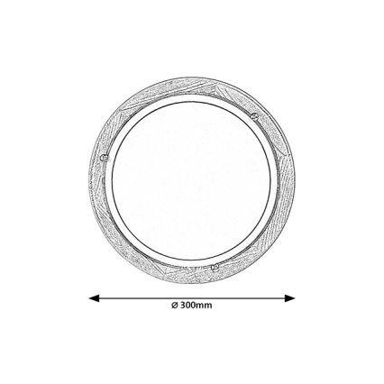 Brilagi - Griestu gaismeklis ORBIS 1xE27/60W/230V Ø 30 cm priede