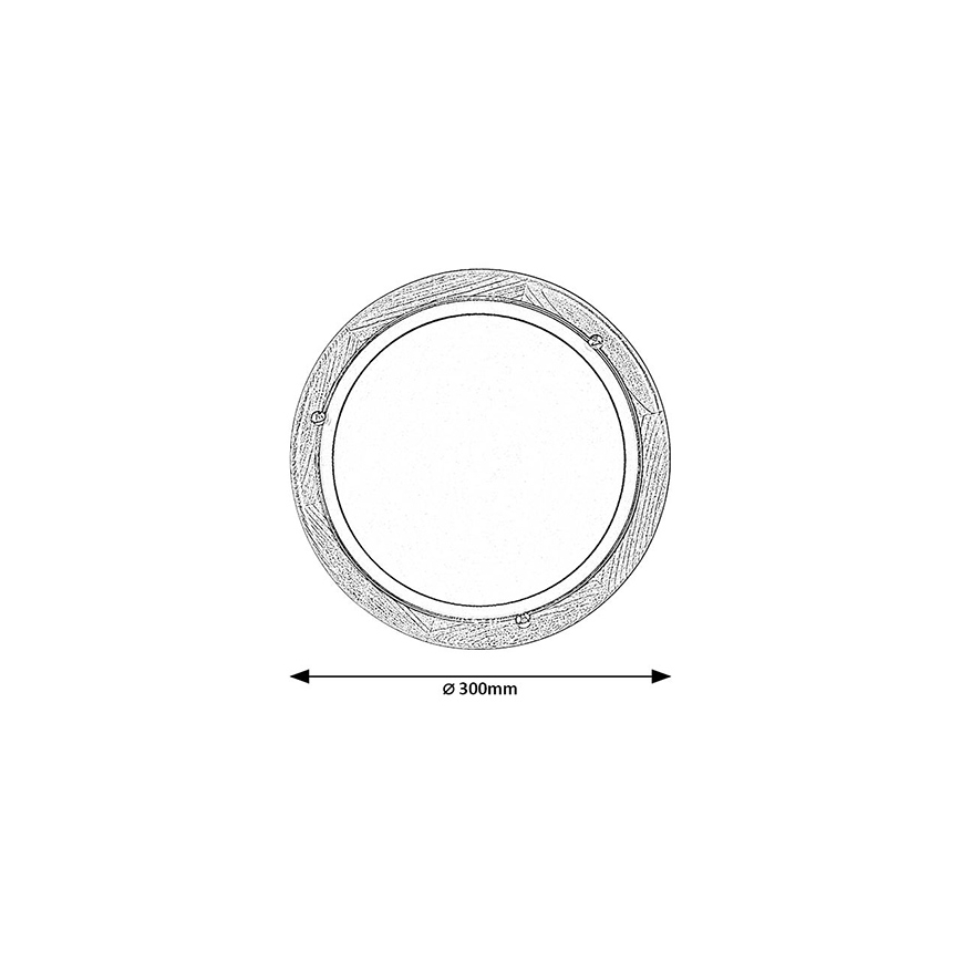 Brilagi - Griestu gaismeklis ORBIS 1xE27/60W/230V Ø 30 cm priede