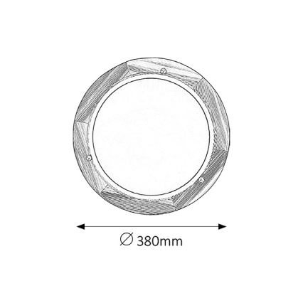 Brilagi - Griestu gaismeklis ORBIS 2xE27/60W/230V Ø 38 cm priede