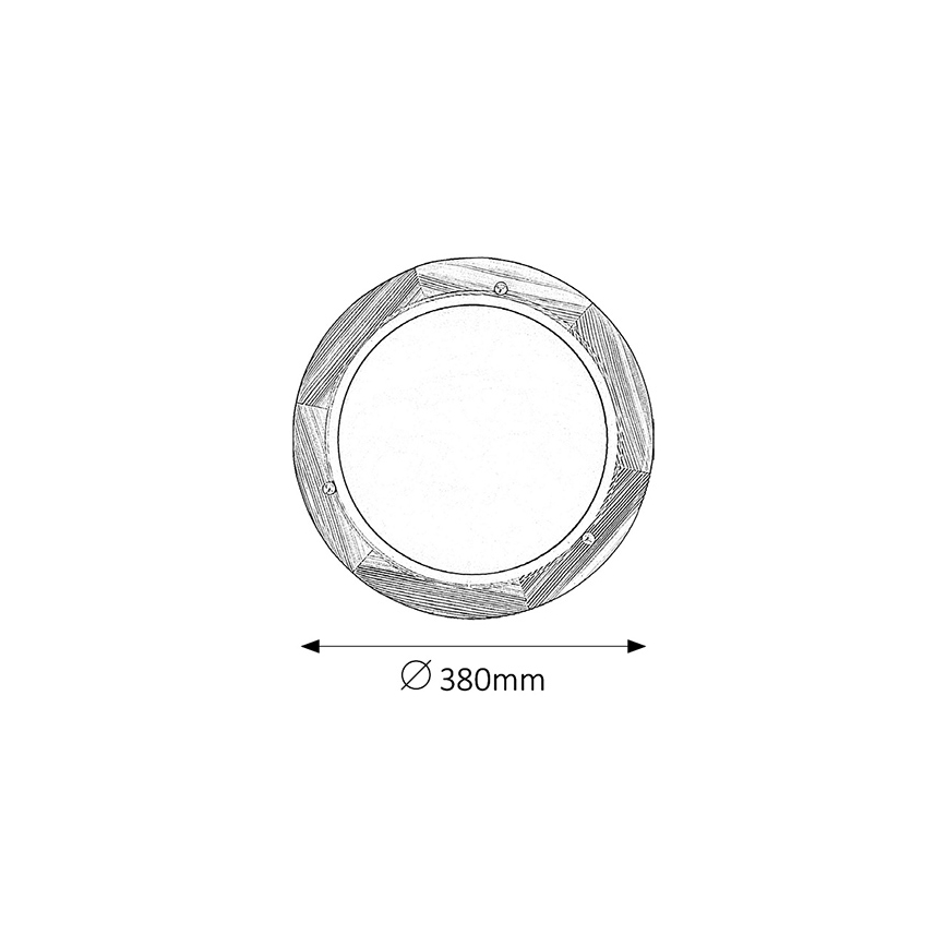 Brilagi - Griestu gaismeklis ORBIS 2xE27/60W/230V Ø 38 cm priede
