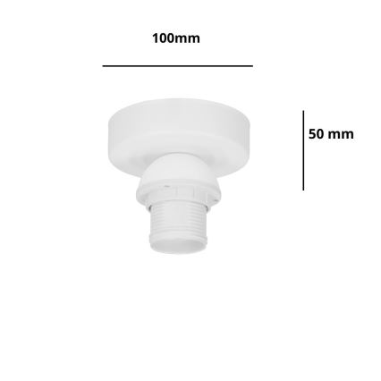 Brilagi - Griestu gaismeklis PARTY 1xE27/60W/230V Ø 10 cm balts