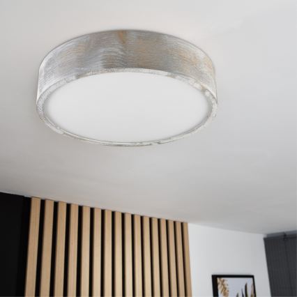 Brilagi - Griestu gaismeklis PINO 2xE27/15W/230V priede/sudraba Ø 37,5 cm