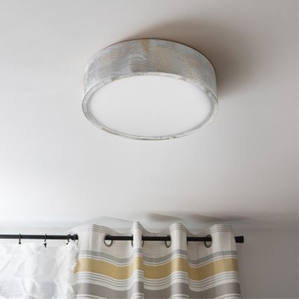 Brilagi - Griestu gaismeklis PINO 2xE27/15W/230V priede/sudraba Ø 37,5 cm