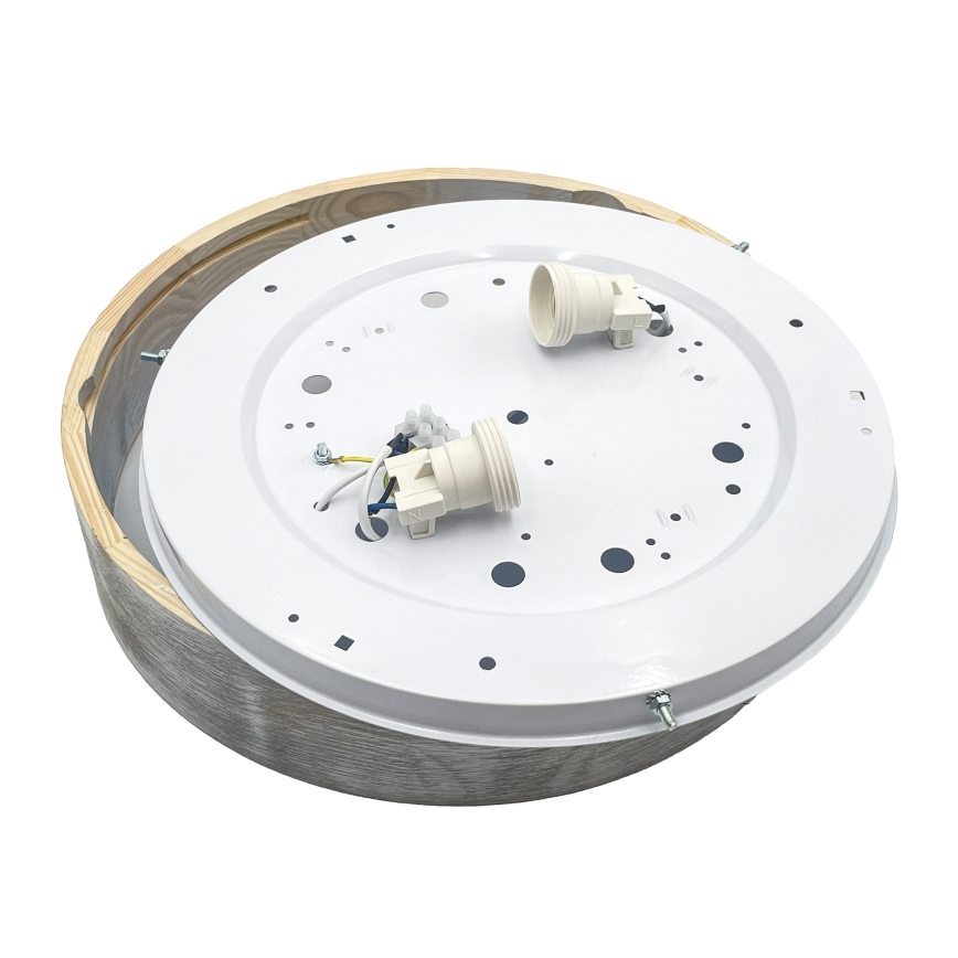 Brilagi - Griestu gaismeklis PINO 2xE27/15W/230V priede/sudraba Ø 37,5 cm