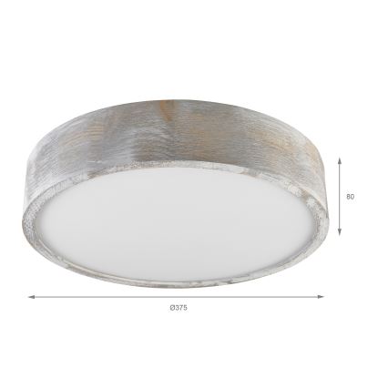 Brilagi - Griestu gaismeklis PINO 2xE27/15W/230V priede/sudraba Ø 37,5 cm