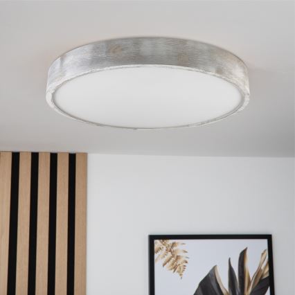 Brilagi - Griestu gaismeklis PINO 3xE27/15W/230V priede/sudraba Ø 47,5 cm