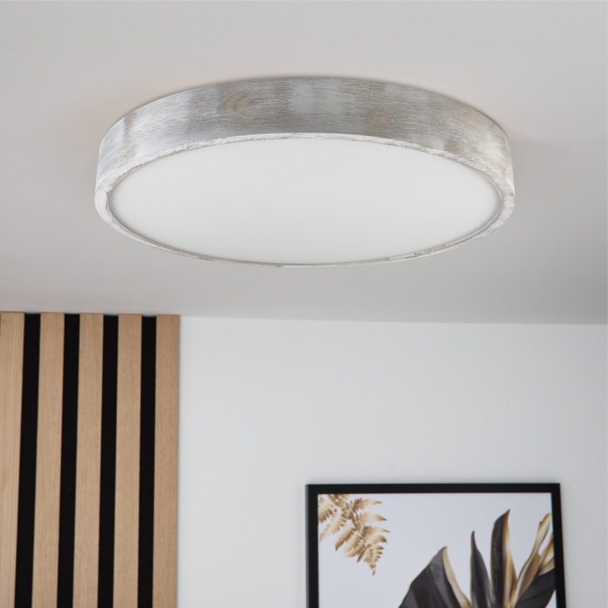 Brilagi - Griestu gaismeklis PINO 3xE27/15W/230V priede/sudraba Ø 47,5 cm