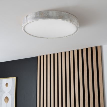 Brilagi - Griestu gaismeklis PINO 3xE27/15W/230V priede/sudraba Ø 47,5 cm