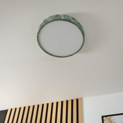 Brilagi - Griestu gaismeklis PINO 3xE27/15W/230V priede/zaļa Ø 47,5 cm