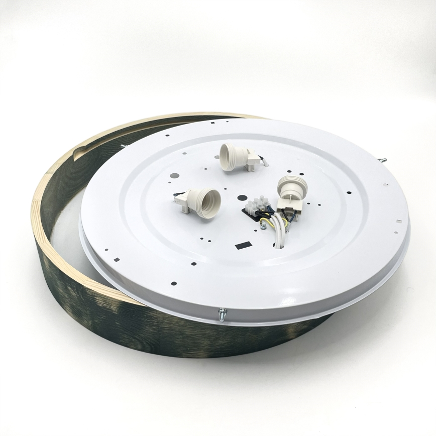 Brilagi - Griestu gaismeklis PINO 3xE27/15W/230V priede/zaļa Ø 47,5 cm