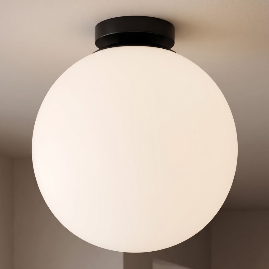 BRILAGI - Griestu gaismeklis POLOS 1xE27/40W/230V Ø 30 cm melns