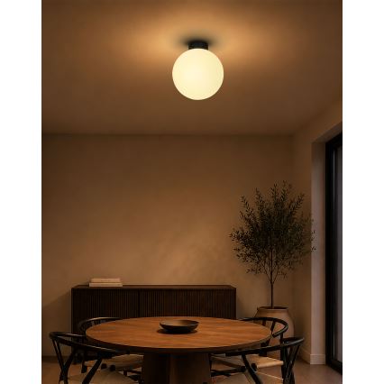 BRILAGI - Griestu gaismeklis POLOS 1xE27/40W/230V Ø 30 cm melns