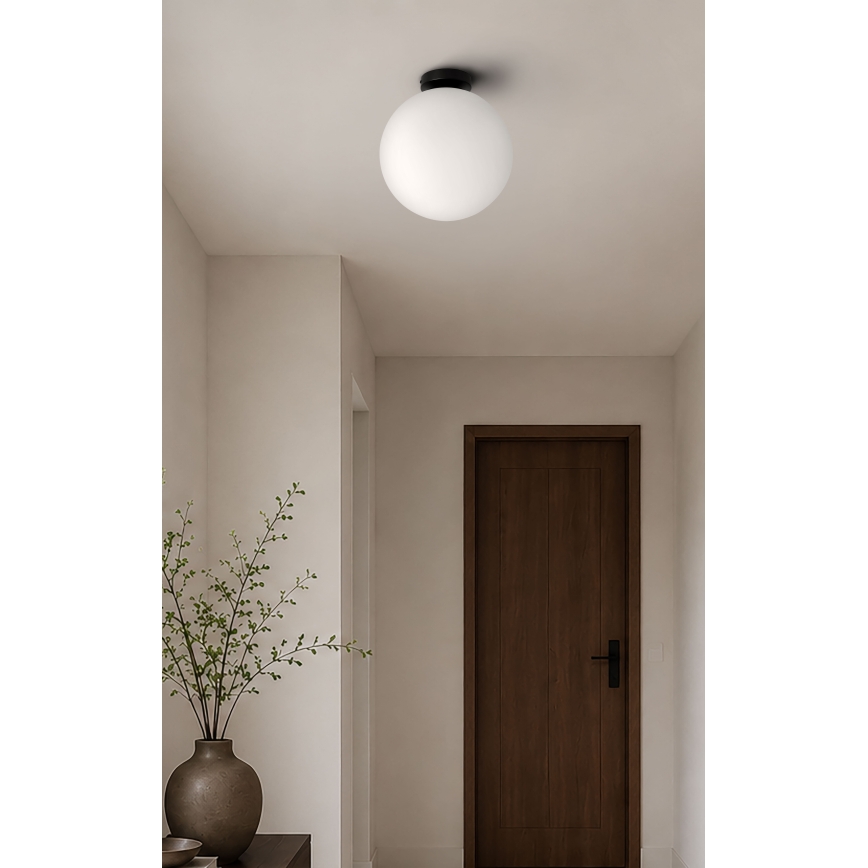 BRILAGI - Griestu gaismeklis POLOS 1xE27/40W/230V Ø 30 cm melns