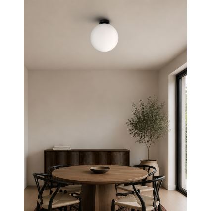BRILAGI - Griestu gaismeklis POLOS 1xE27/40W/230V Ø 30 cm melns