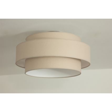 Brilagi - Griestu gaismeklis RESNA 1xE27/60W/230V Ø 40 cm bēšs