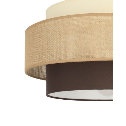Brilagi - griestu gaismeklis RESNA 1xE27/60W/230V Ø 40 cm bēšs/melns