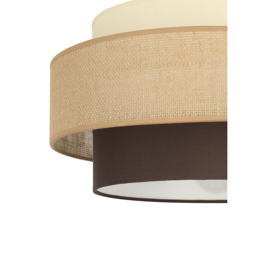 Brilagi - griestu gaismeklis RESNA 1xE27/60W/230V Ø 40 cm bēšs/melns