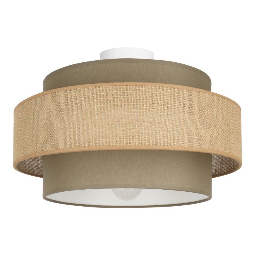 Brilagi - Griestu gaismeklis RESNA 1xE27/60W/230V Ø 40 cm brūns/bēšs
