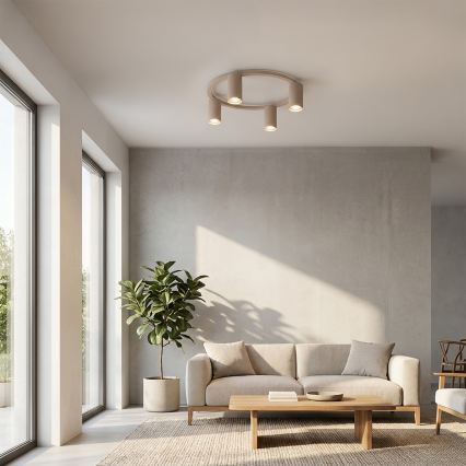 BRILAGI - Griestu gaismeklis SELE 4xGU10/30W/230V bēšā krāsā