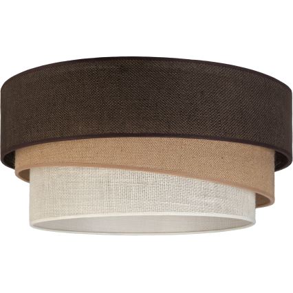 Brilagi - Griestu gaismeklis TRIO 1xE27/60W/230V Ø 40 cm brūna/bēša/balta