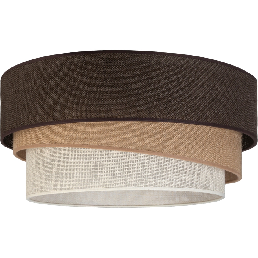 Brilagi - Griestu gaismeklis TRIO 1xE27/60W/230V Ø 40 cm brūna/bēša/balta