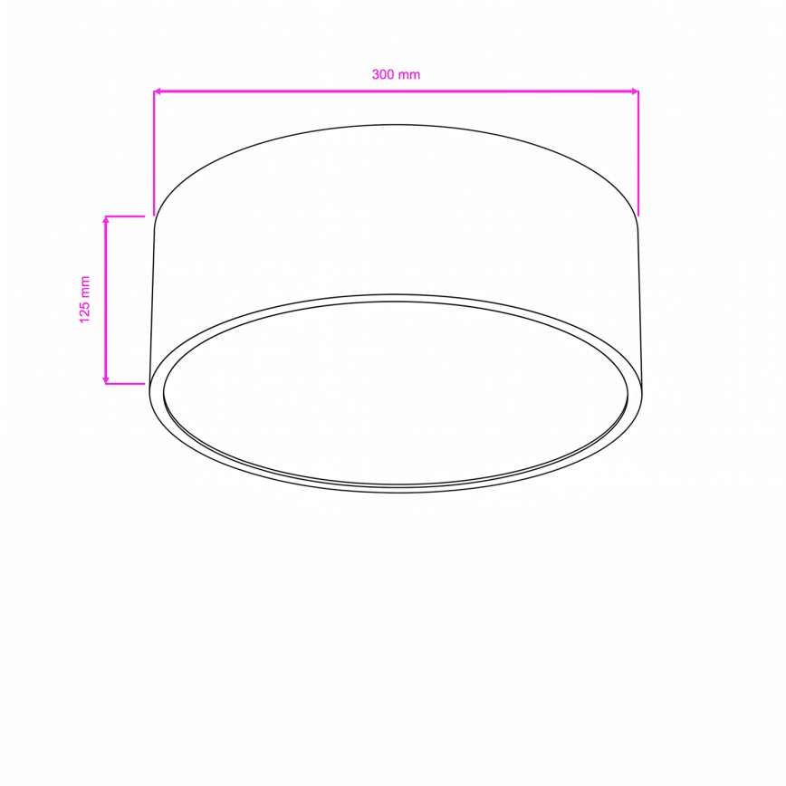 BRILAGI - Griestu gaismeklis vannas istabai POOL 2xE27/15W/230V Ø 30 cm IP54 melns