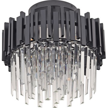Brilagi - Griestu gaismeklis VERVE, 6x E14/40 W, 230 V, Ø 60 cm, melns