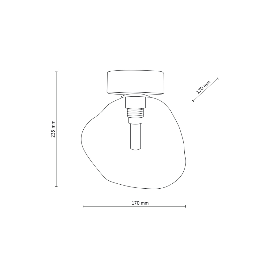 Brilagi - Griestu gaismeklis VULCANO 1xG9/8W/230V melna/dūmakaina melna