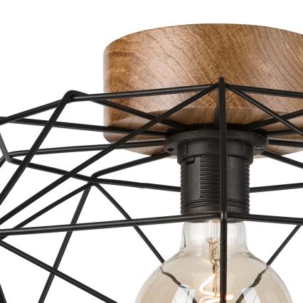 Brilagi - Griestu lampa WOODY BASKET 1xE27/60W/230V Ø 40 cm, ozola apdare