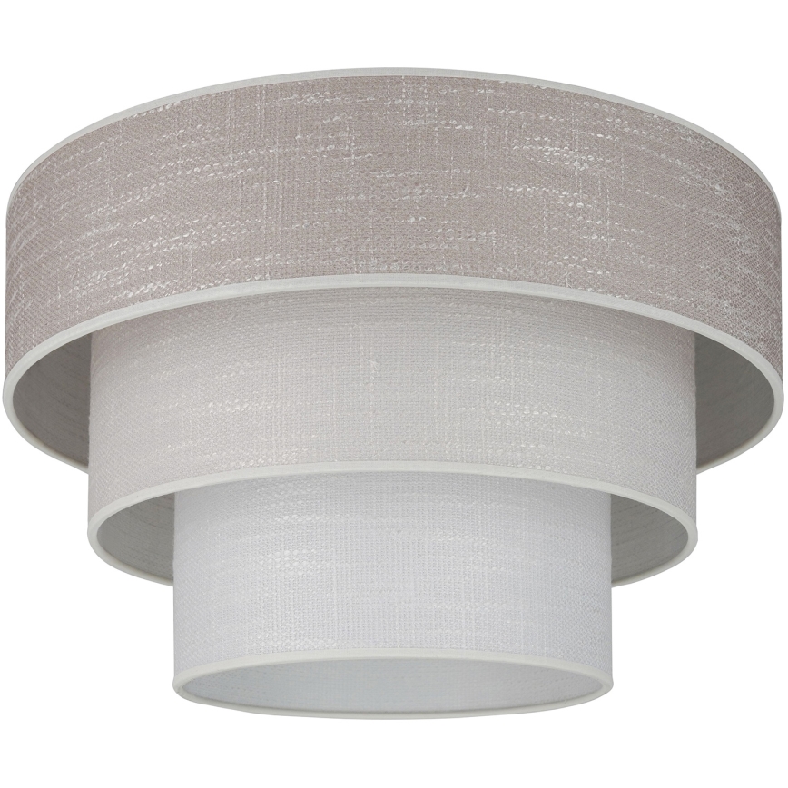 Brilagi - Griestu lampa ALASKA LUNETA 1xE27/15W/230V d. 45 cm pelēka/krēmkrāsa