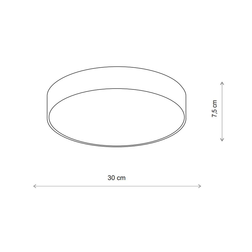 Brilagi - Griestu lampa ar sensoru CLARE 2xE27/24W/230V d. 30 cm bēša