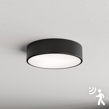 Brilagi - Griestu lampa ar sensoru CLARE 2xE27/40W/230V d. 30 cm melna