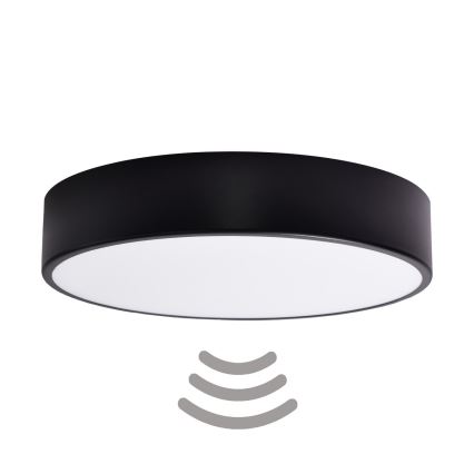Brilagi - Griestu lampa ar sensoru CLARE 3xE27/40W/230V d. 40 cm melna