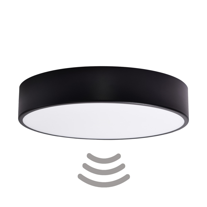Brilagi - Griestu lampa ar sensoru CLARE 3xE27/40W/230V d. 40 cm melna
