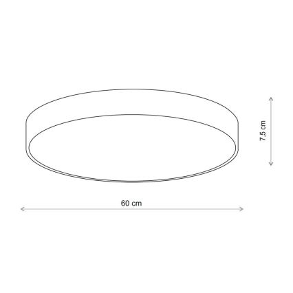 Brilagi - Griestu lampa ar sensoru CLARE 5xE27/40W/230V d. 60 cm bēša
