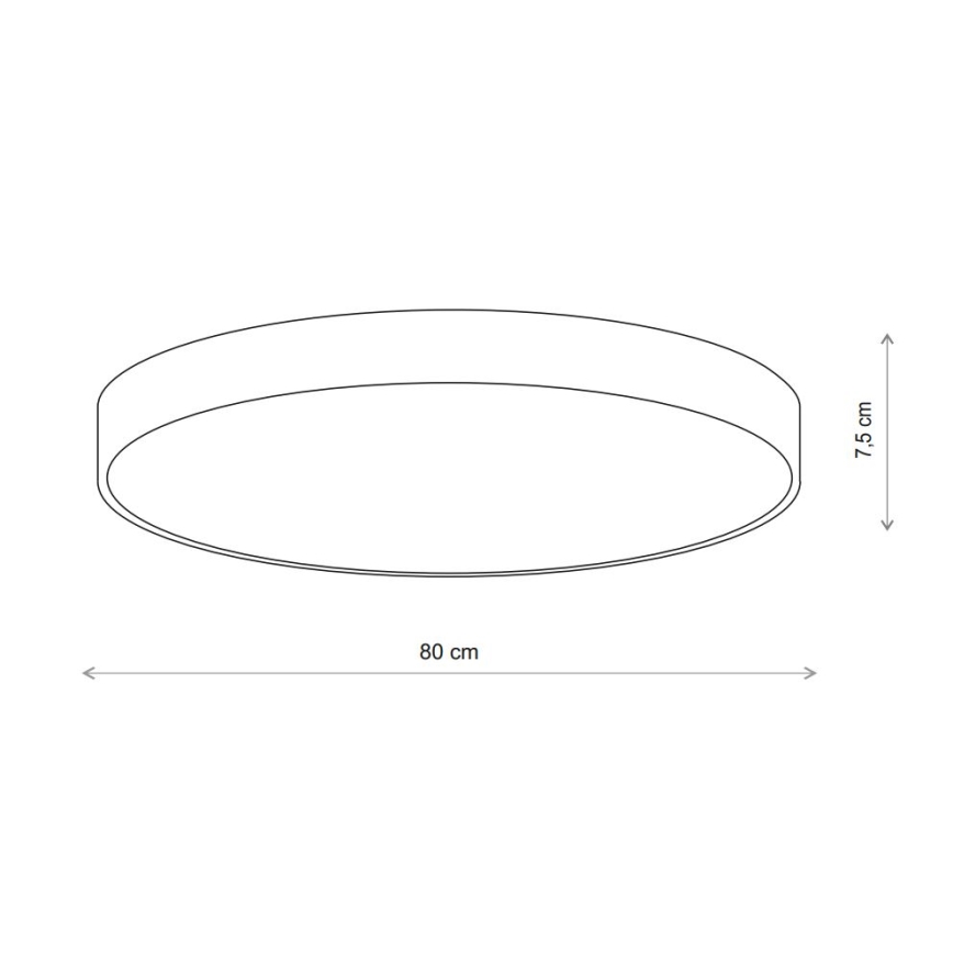Brilagi - Griestu lampa ar sensoru CLARE 6xE27/24W/230V d. 80 cm bēša