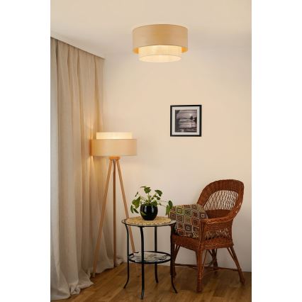 Brilagi - Griestu lampa ARIZONA BOHO 1xE27/15W/230V d. 45 cm bēša