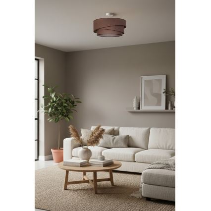 Brilagi - Griestu lampa ARROW, piestiprināma, 1xE27/60W/230V, diametrs 45 cm, brūna