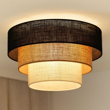 Brilagi - Griestu lampa ASPEN LUNETA 1xE27/15W/230V d. 45 cm melna/bēša/krēmkrāsa