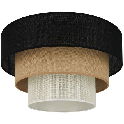 Brilagi - Griestu lampa ASPEN LUNETA 1xE27/15W/230V d. 45 cm melna/bēša/krēmkrāsa